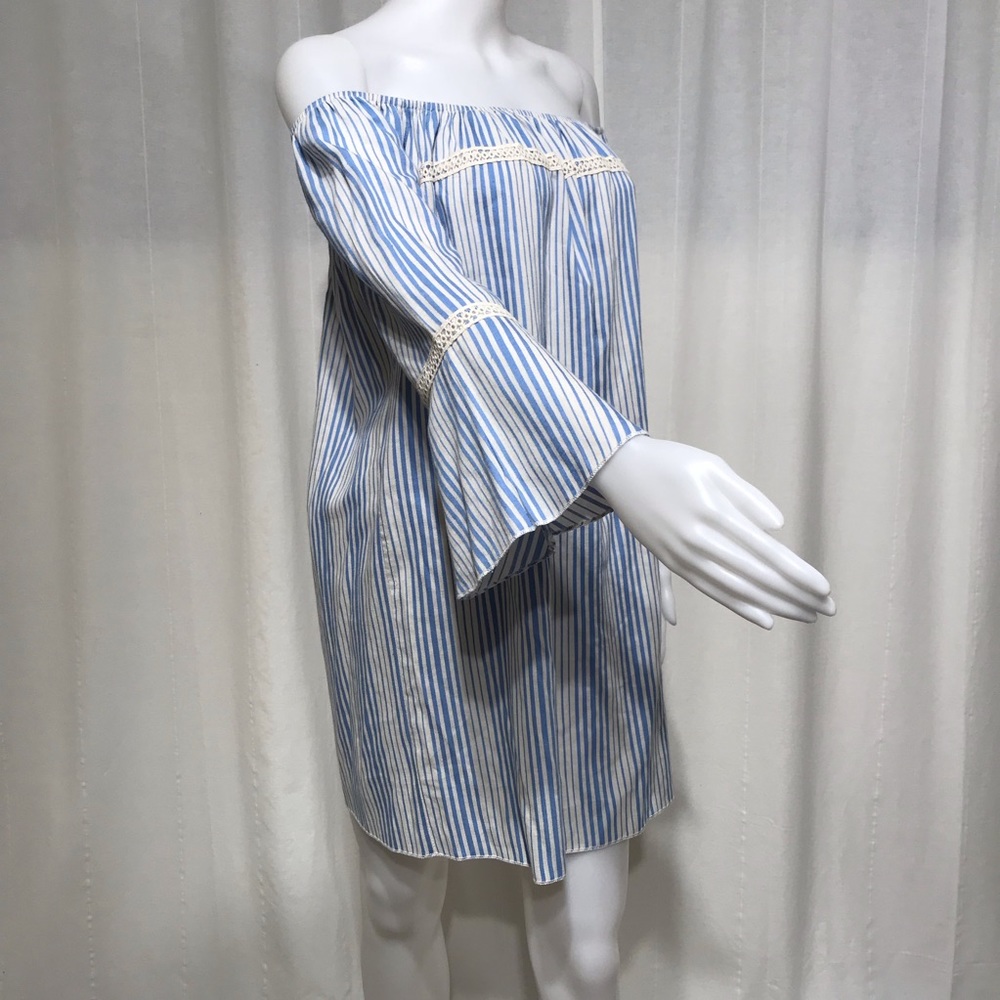 PEPPERMINT Boho Coverup Dress 100% Cotton - M